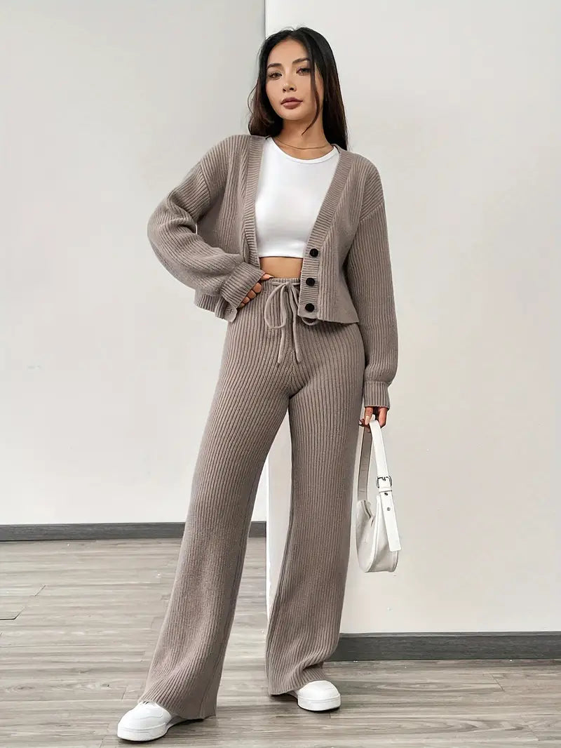 Ribbed 2-Piece Lounge Set