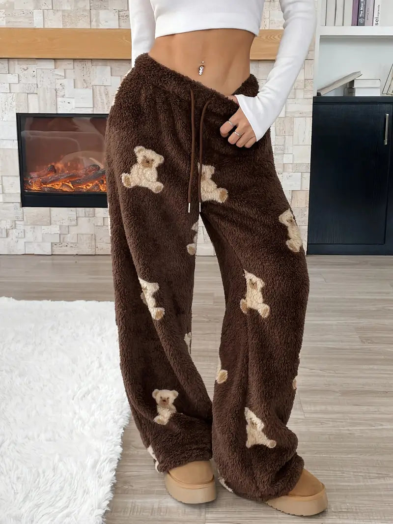 Bear Print Pants