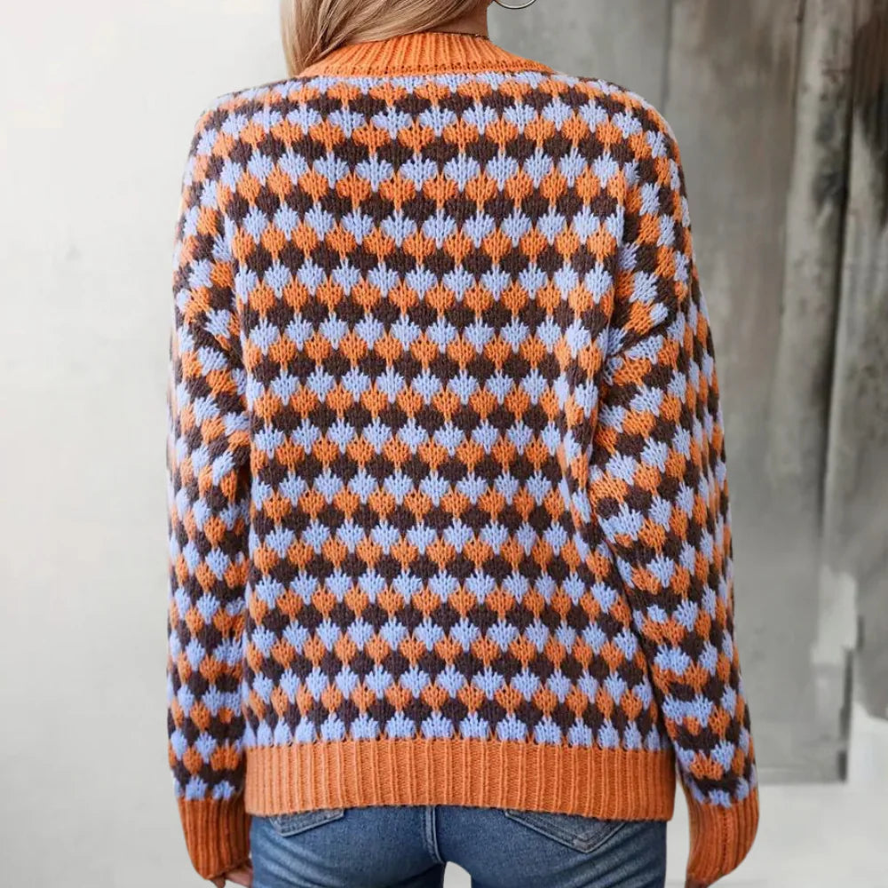 Retro Charm Knit Sweater