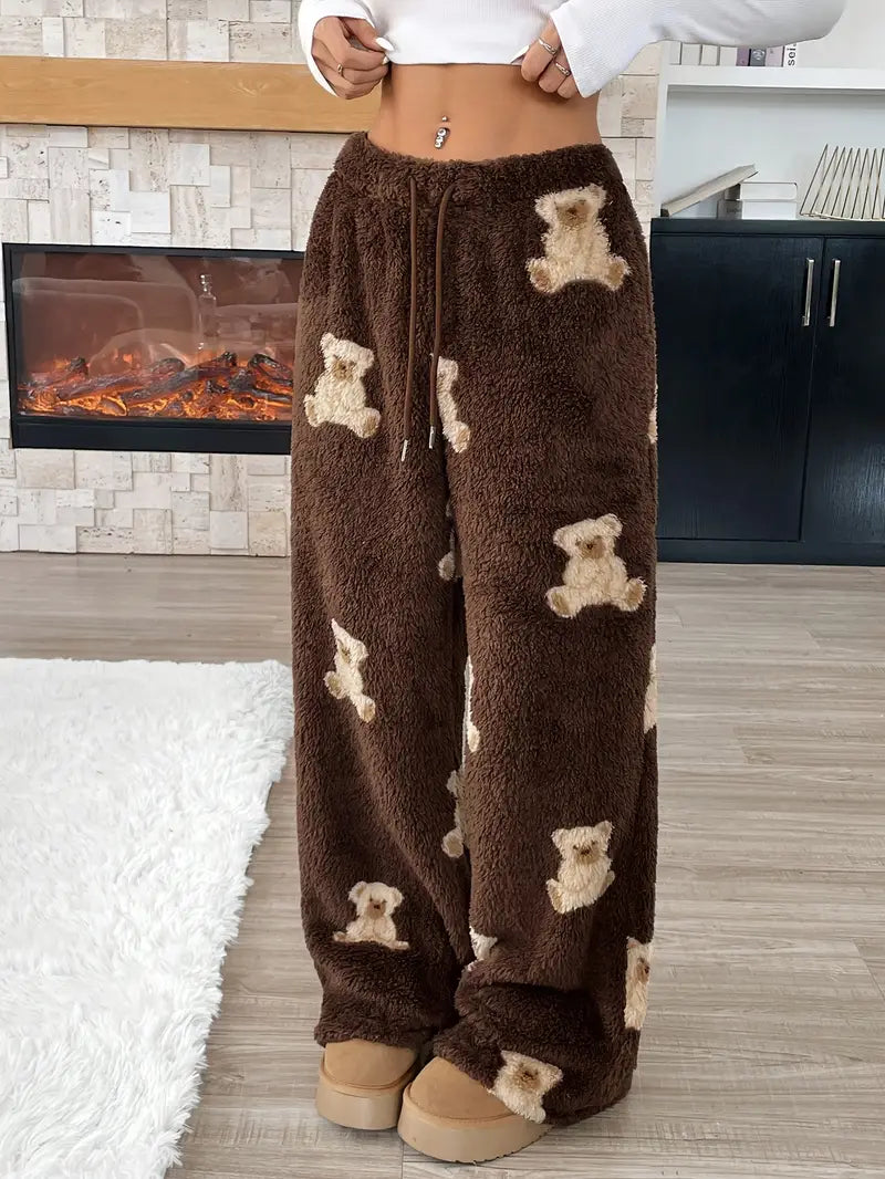 Bear Print Pants